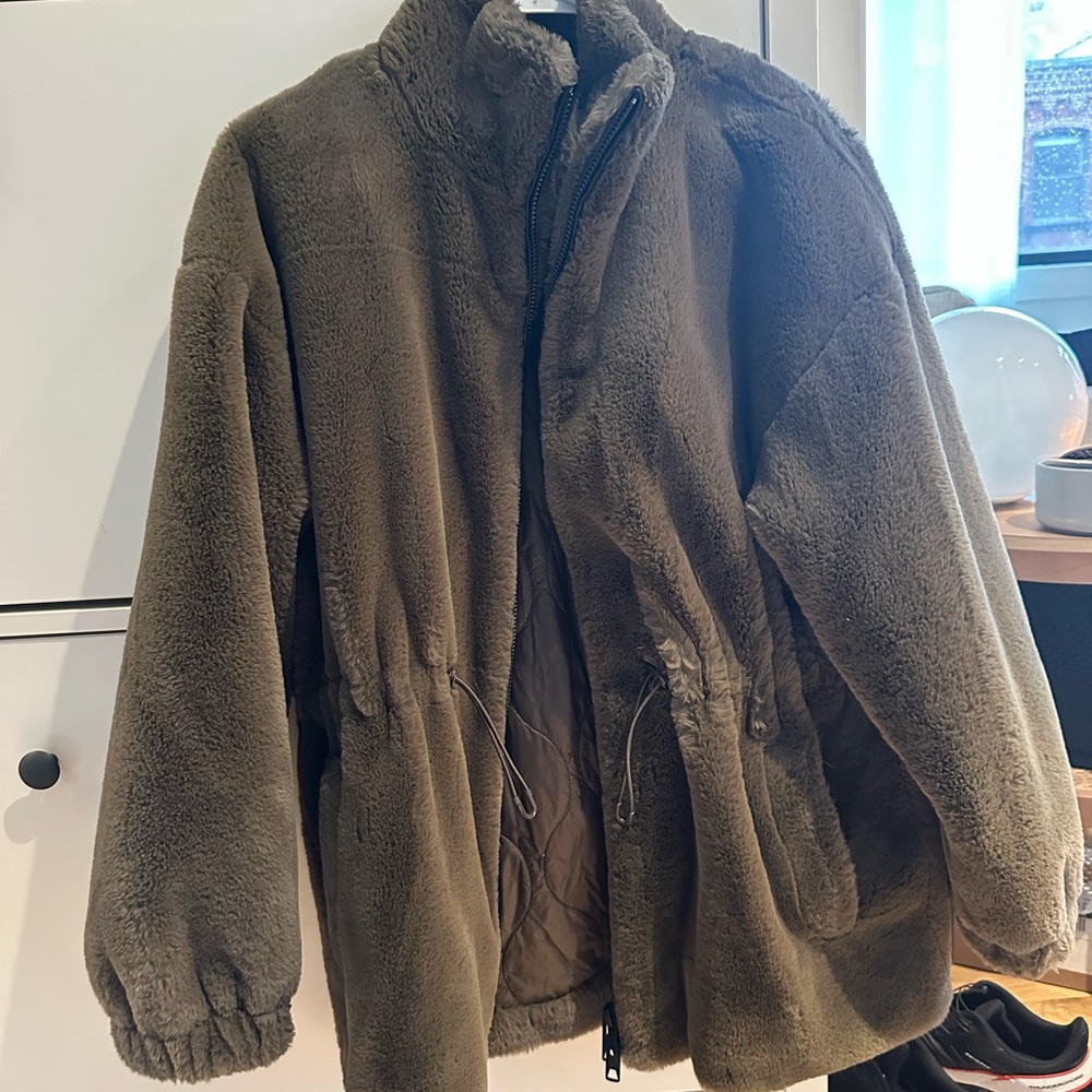 Cozy Brown Faux Fur Jacket